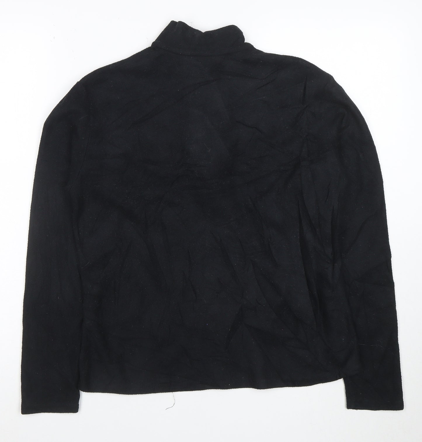 Patagonia Women Black Capilene 1/4 Zip Pullover Sweatshirt M