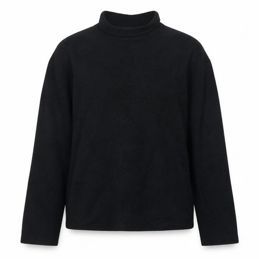 Front view of Patagonia Women Black Capilene 1/4 Zip Pullover Sweatshirt M
