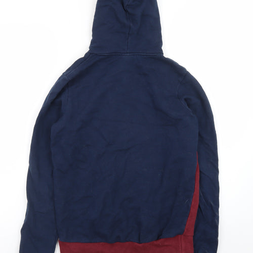 Ellesse Womens Navy Burgundy Colourblock Hoodie Size 8