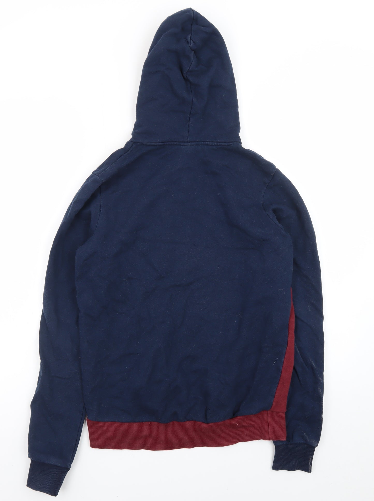 Ellesse Womens Navy Burgundy Colourblock Hoodie Size 8