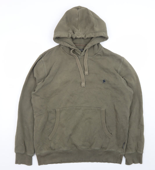 French Connection Men's Khaki Pullover Hoodie XL Cotton Casual