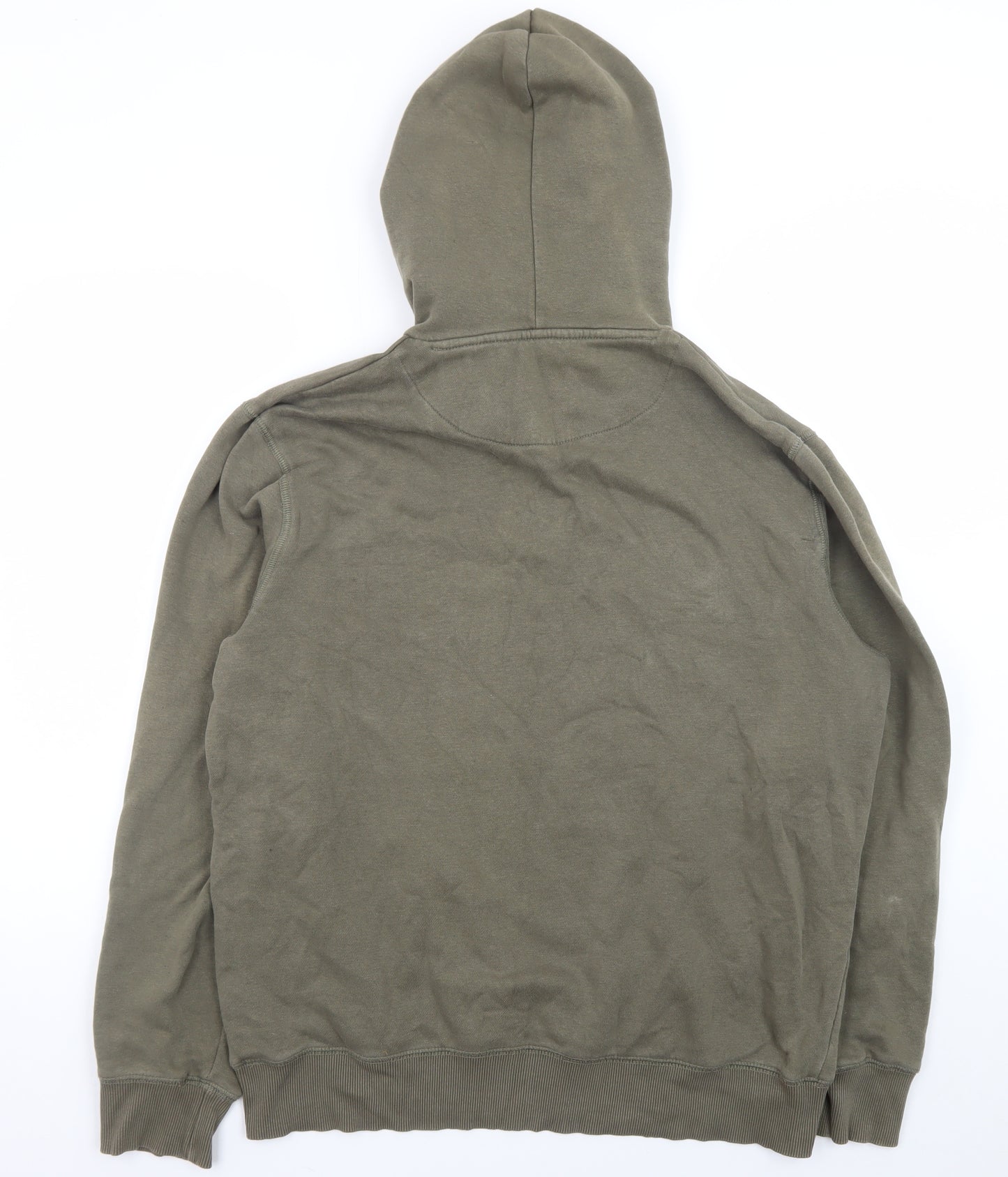 French Connection Men's Khaki Pullover Hoodie XL Cotton Casual