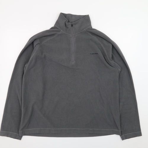 Craghoppers Men's Grey Fleece 1/4 Zip Pullover Sweatshirt L