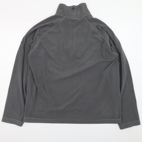 Craghoppers Men's Grey Fleece 1/4 Zip Pullover Sweatshirt L