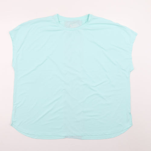 Dunnes Stores Womens Blue XL Basic Sleeveless Stretch T-Shirt