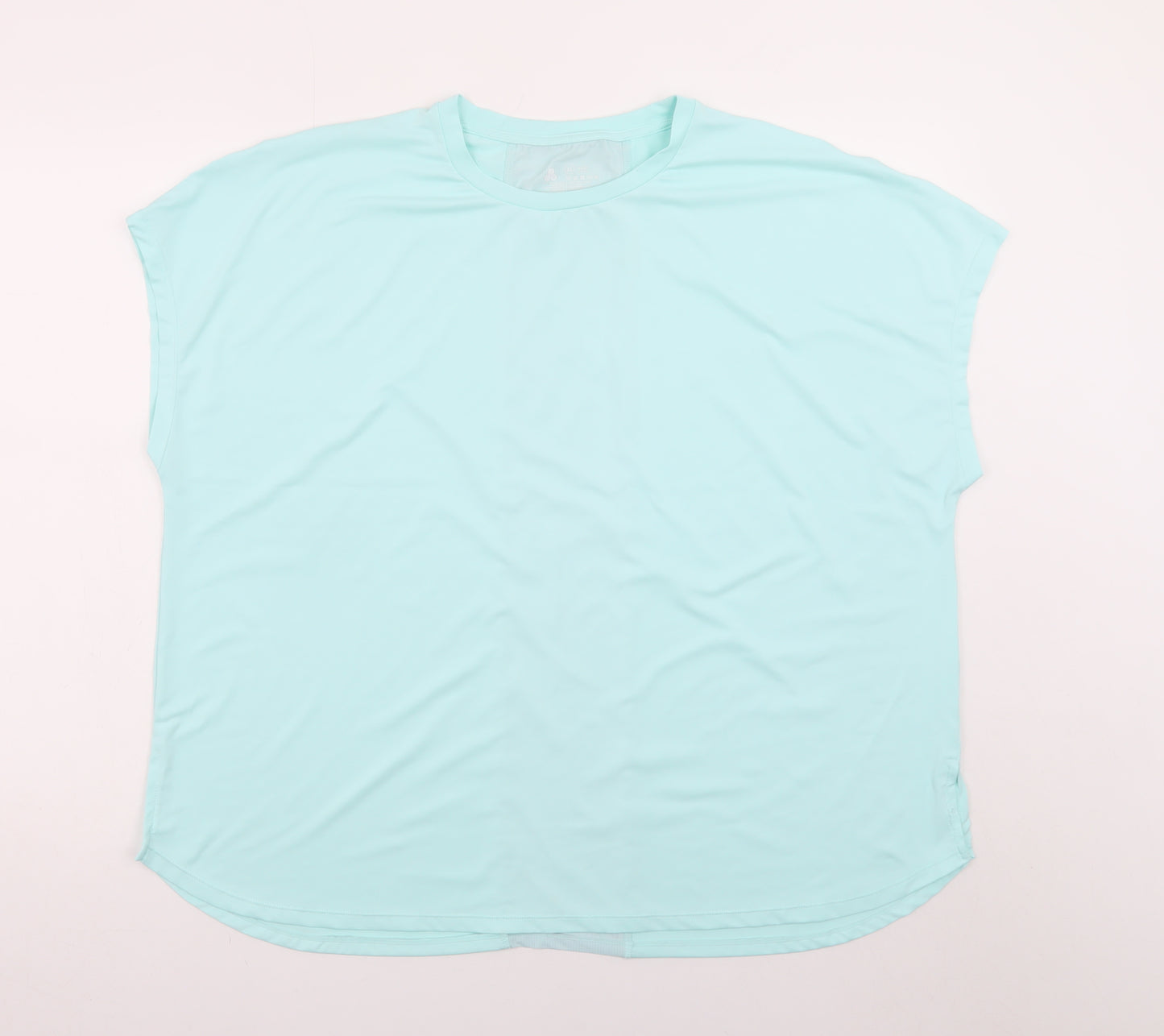 Dunnes Stores Womens Blue XL Basic Sleeveless Stretch T-Shirt