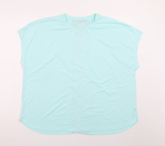 Dunnes Stores Womens Blue XL Basic Sleeveless Stretch T-Shirt