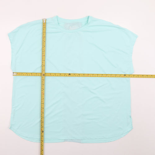 Dunnes Stores Womens Blue XL Basic Sleeveless Stretch T-Shirt