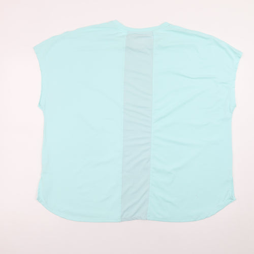 Dunnes Stores Womens Blue XL Basic Sleeveless Stretch T-Shirt