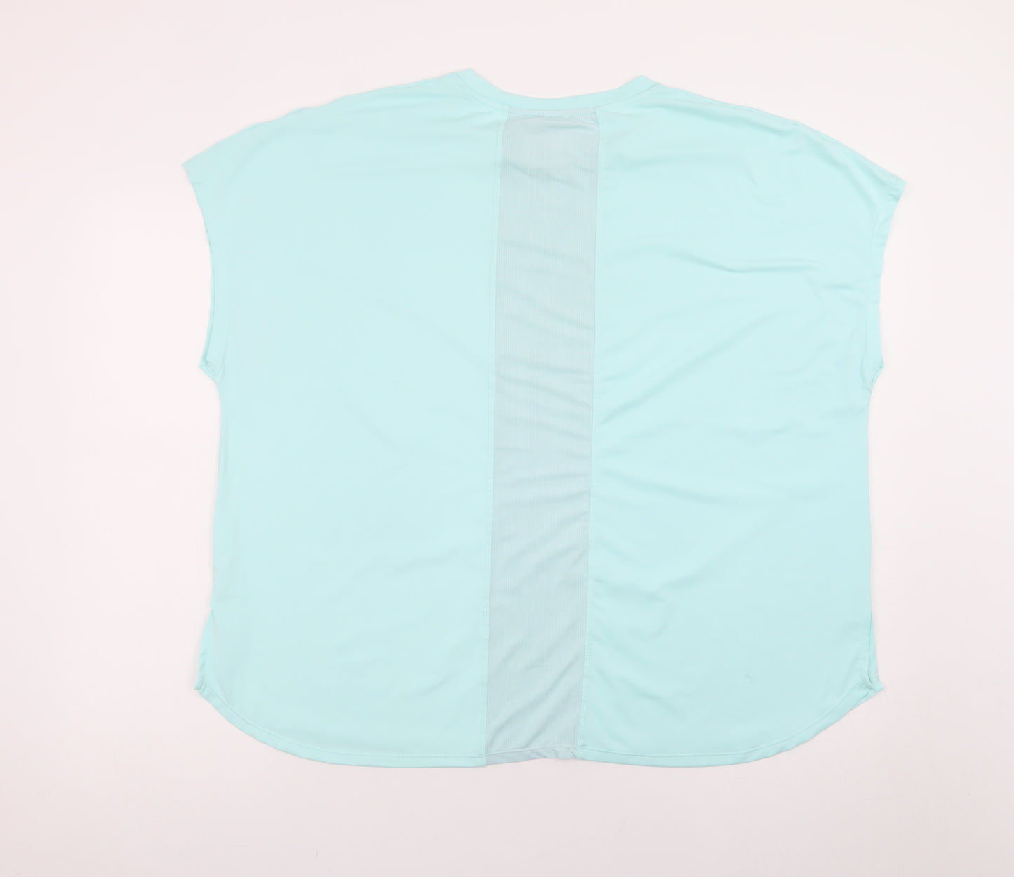 Dunnes Stores Womens Blue XL Basic Sleeveless Stretch T-Shirt