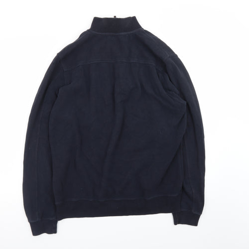 John Partridge Men’s Blue 1/2 Zip Cotton Sweatshirt Size L