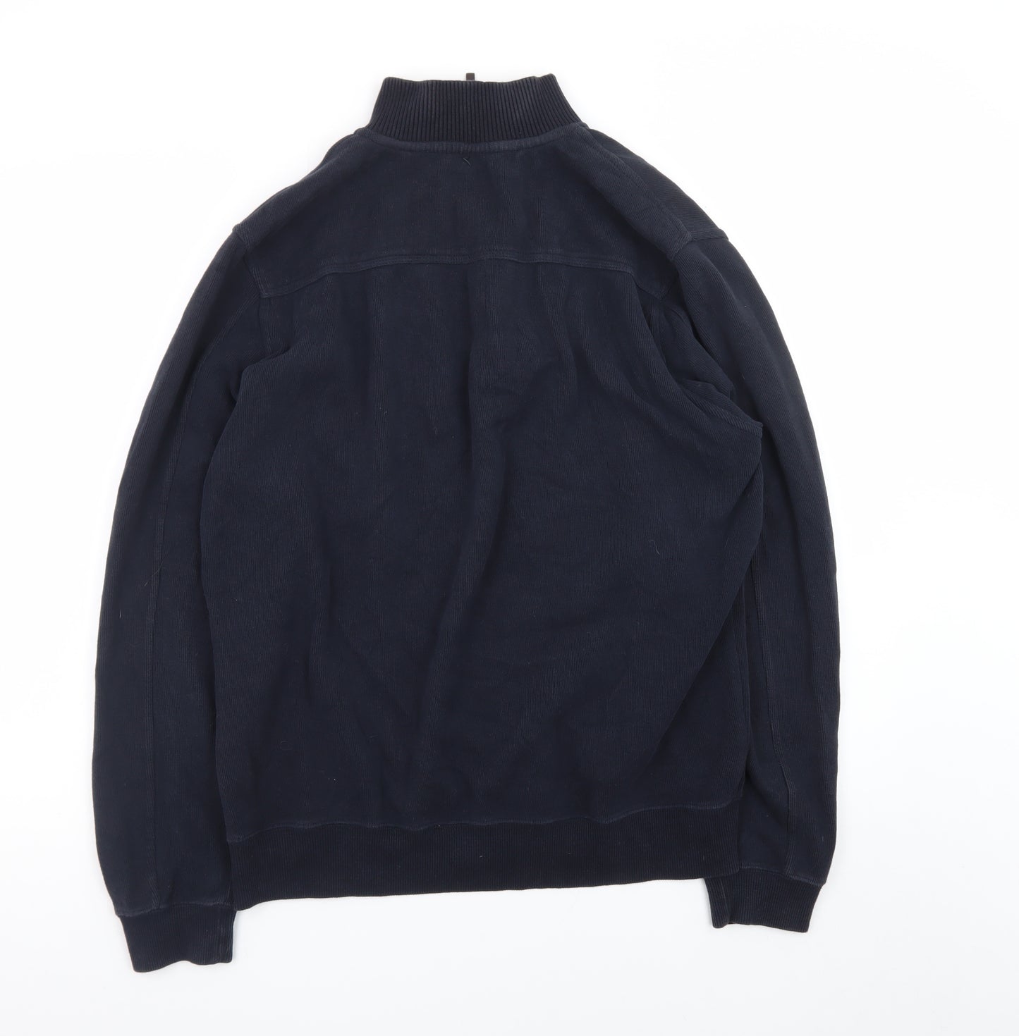 John Partridge Men’s Blue 1/2 Zip Cotton Sweatshirt Size L