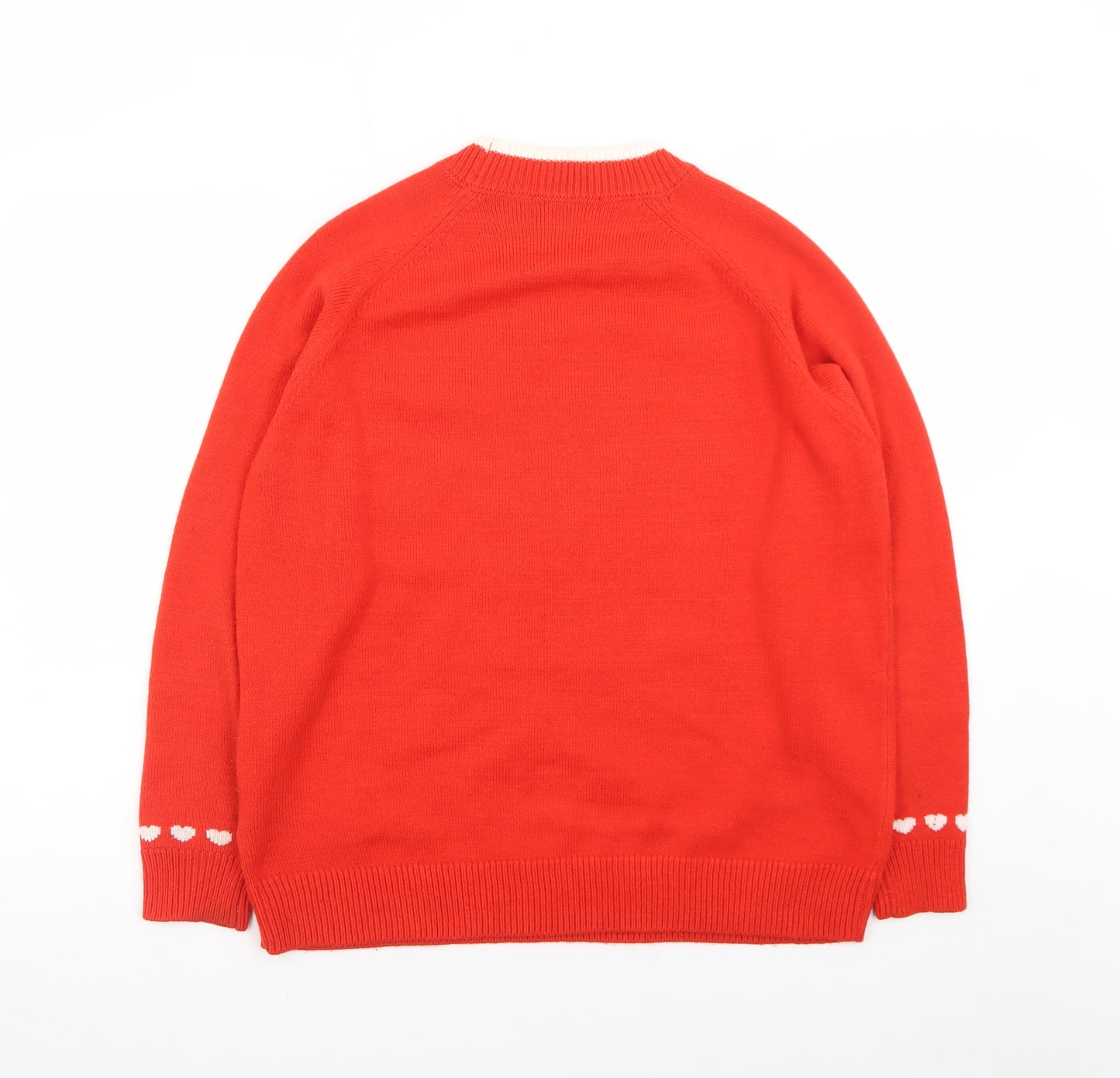 Marks and Spencer Women Red Dog Christmas Jumper M Pullover Knit