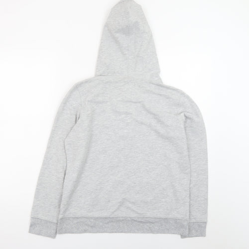 GAP Men’s Grey Pullover Hoodie M Logo Sweatshirt Cotton Blend