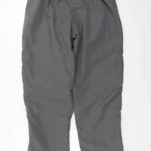 Slazenger Men Grey M Jogger Sweatpants Elastic Waist Ankle Zip