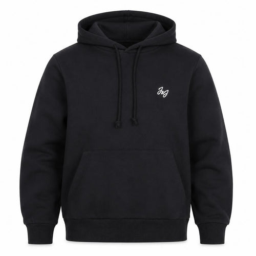 Jack & Jones Men's Black Pullover Hoodie Medium