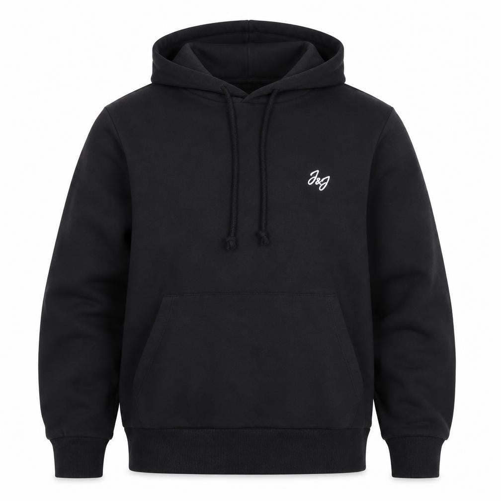 Jack & Jones Men's Black Pullover Hoodie Medium