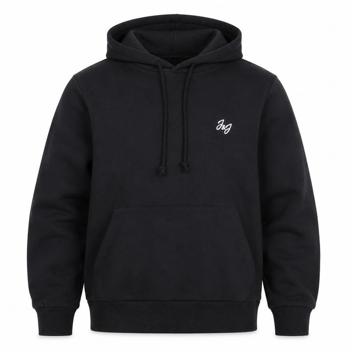 Jack & Jones Men's Black Pullover Hoodie Medium