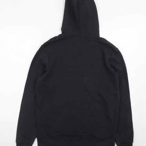 Jack & Jones Men's Black Pullover Hoodie Medium