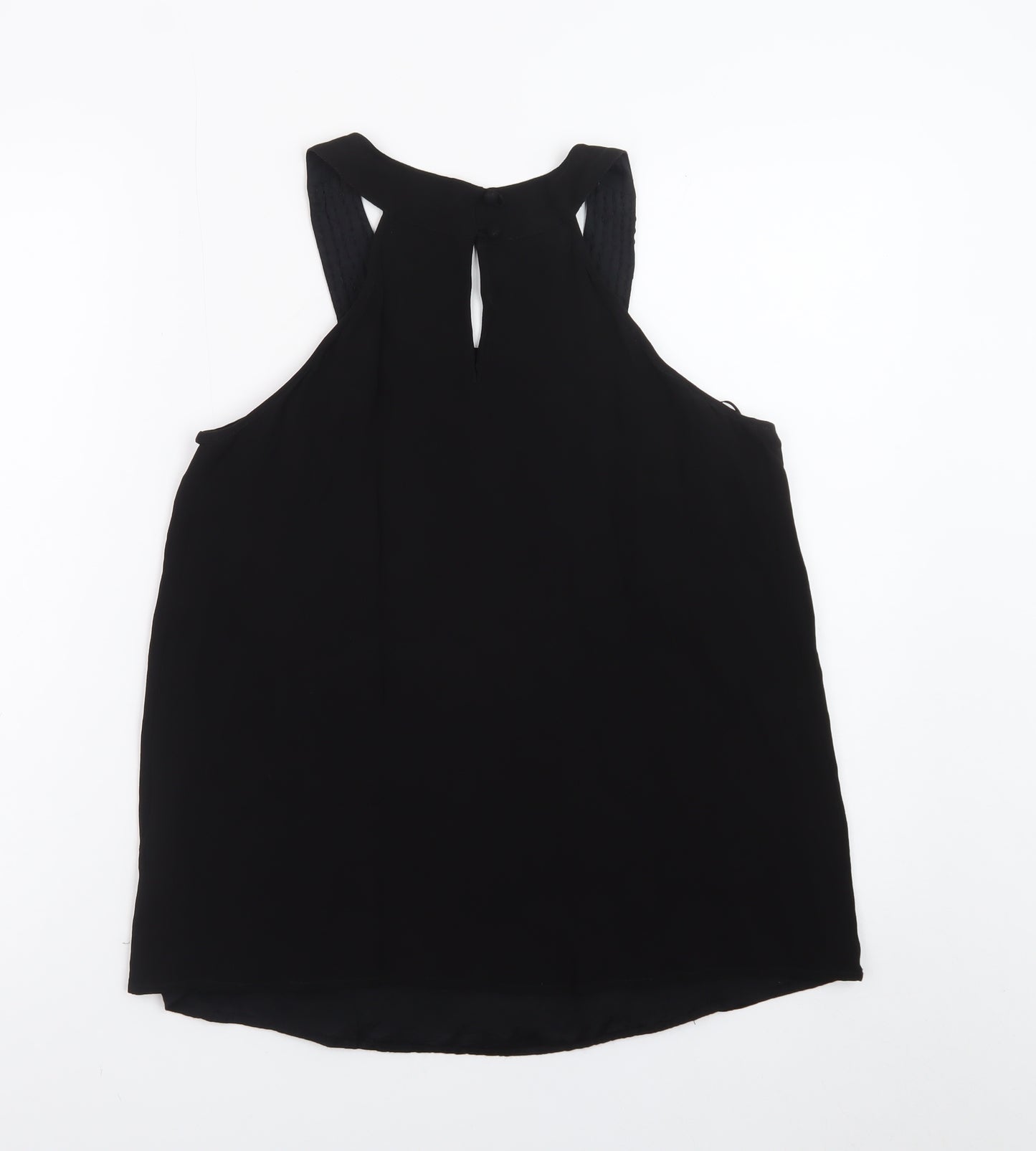 Next Women’s Black Beaded Halter Camisole Blouse Size 12