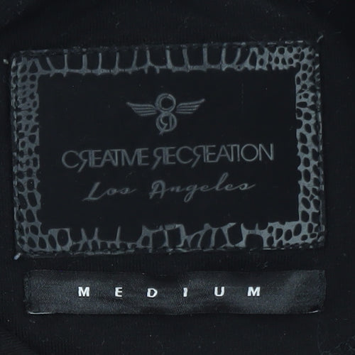 Creative Recreation Men's Black Bomber Jacket Size M Full Zip