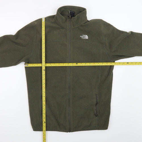The North Face Men's Green Fleece Full Zip Jacket M Regular Fit