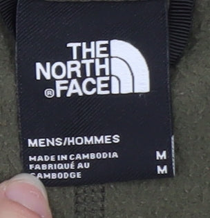 The North Face Men's Green Fleece Full Zip Jacket M Regular Fit