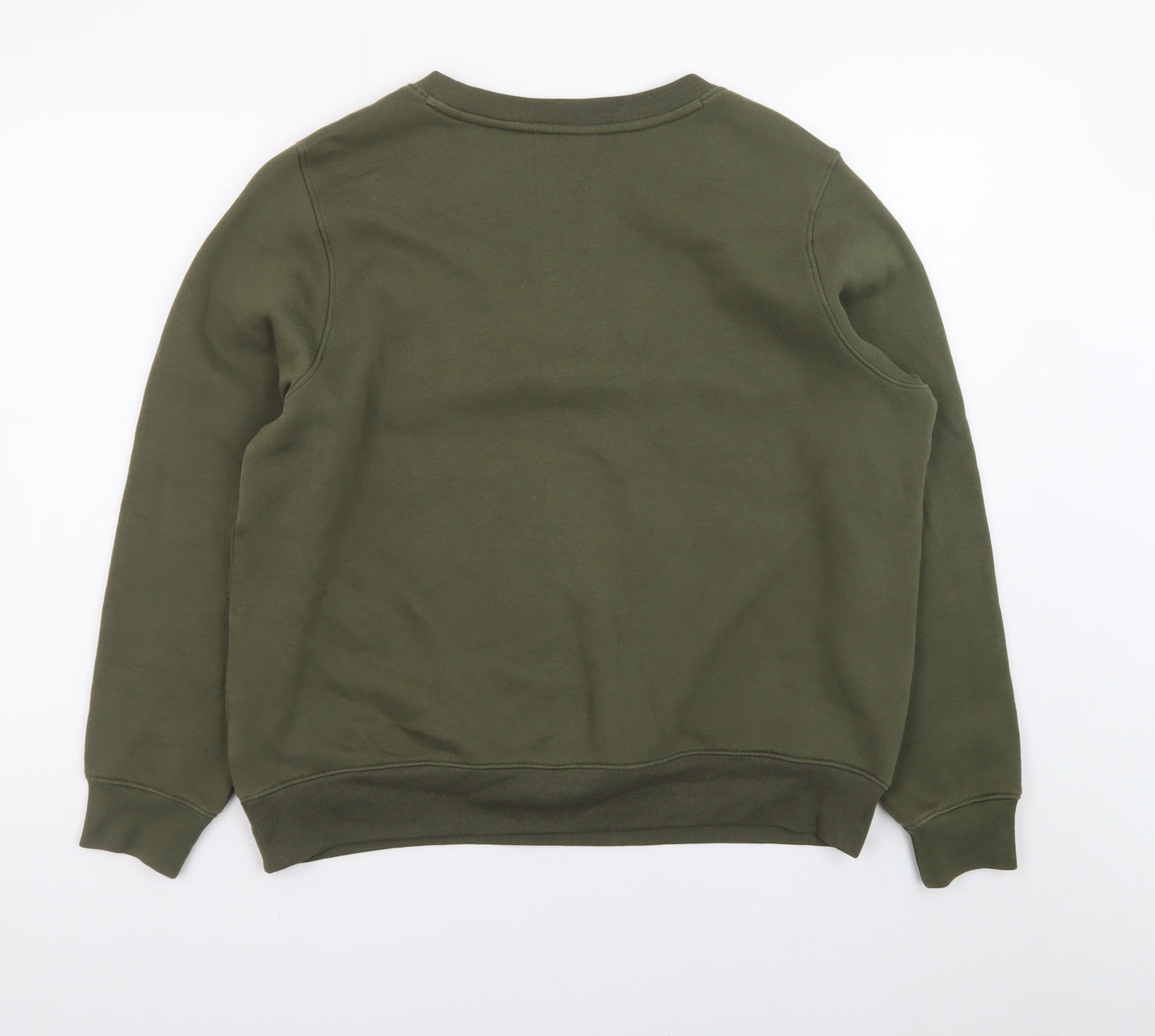Marks and Spencer Women Khaki Sequin Star Pullover Sweatshirt Size 16