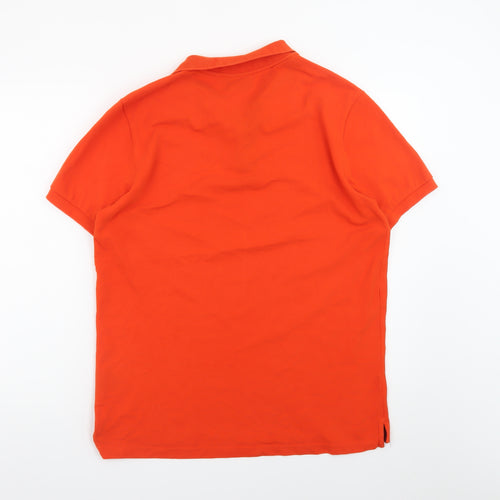 XV Kings Men's Orange Polo Shirt Size L Cotton Classic Fit