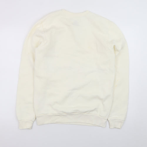 Jack Wills Women's Ivory Crew Neck Pullover Sweatshirt S