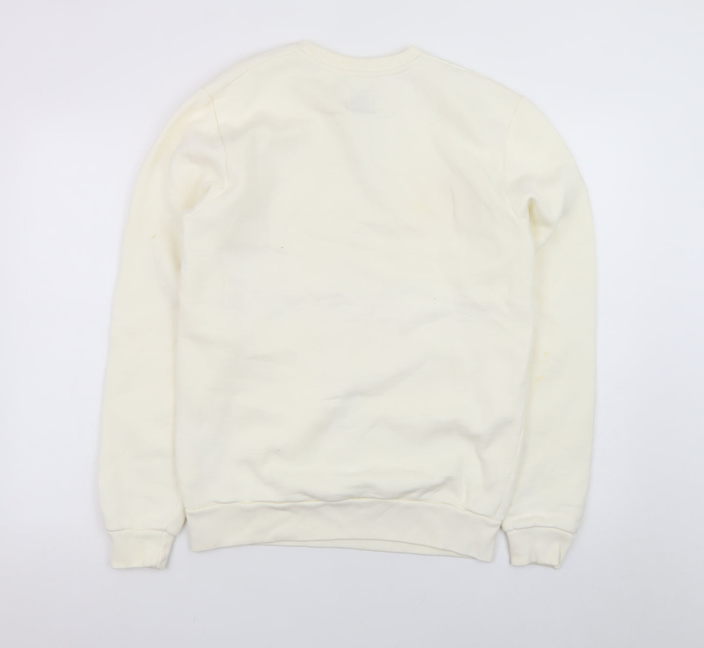 Jack Wills Women's Ivory Crew Neck Pullover Sweatshirt S