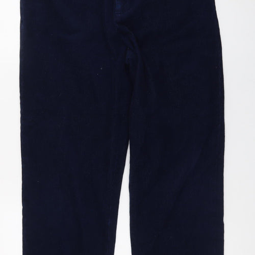 Baukjen Navy Corduroy Trousers Men Blue Size M Relaxed Fit