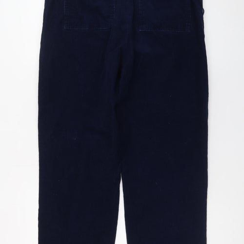 Baukjen Navy Corduroy Trousers Men Blue Size M Relaxed Fit