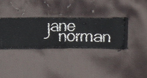 Jane Norman Women Silver Sequin Cropped Blazer Size 8 Party Jacket