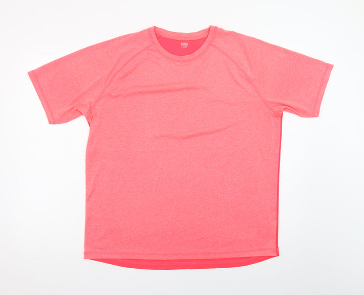 Dunnes Stores Womens Pink Short Sleeve Basic T-Shirt Size L