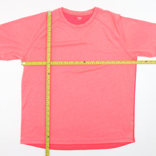 Dunnes Stores Womens Pink Short Sleeve Basic T-Shirt Size L