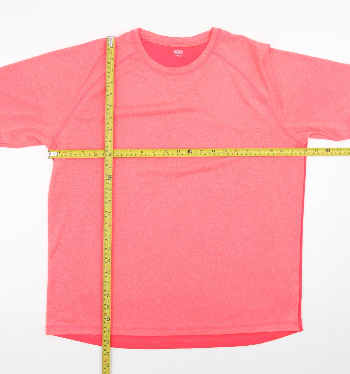 Dunnes Stores Womens Pink Short Sleeve Basic T-Shirt Size L