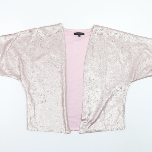New Look Petite Pink Sequin Kimono Jacket Women's Size 6
