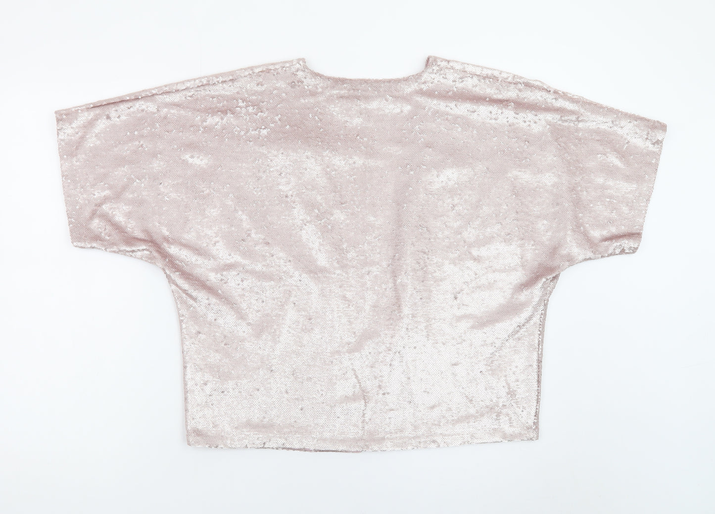 New Look Petite Pink Sequin Kimono Jacket Women's Size 6