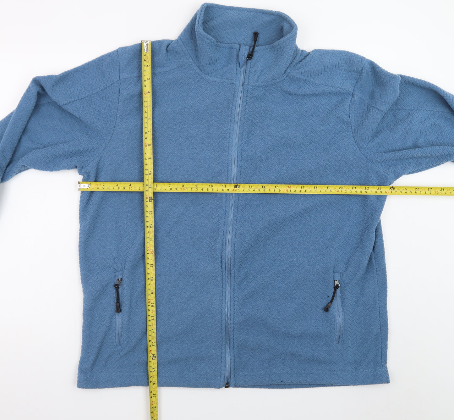 Workwear Mens Blue Fleece Full Zip Jacket L Regular Fit