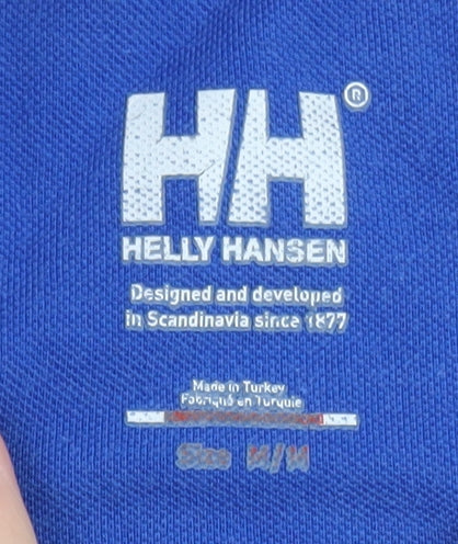 Helly Hansen Mens Blue Short Sleeve Polo Shirt Size M