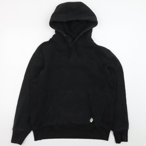 Superdry Men's Black XL Pullover Hoodie with Logo Detail