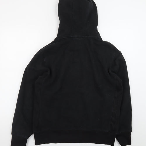 Superdry Men's Black XL Pullover Hoodie with Logo Detail