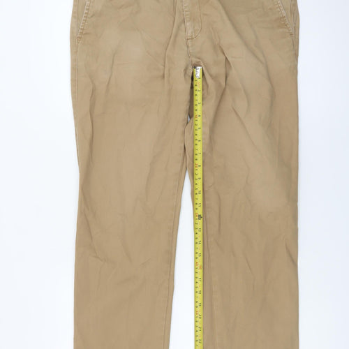 Dunnes Stores Men's Beige Chino Trousers 34W 29L Regular Fit