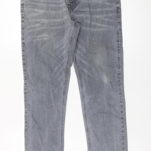 NEXT Men's Grey Slim Fit Straight Jeans 30W 31L Denim