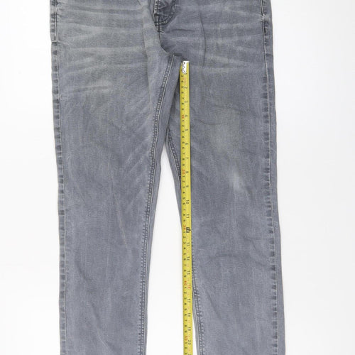 NEXT Men's Grey Slim Fit Straight Jeans 30W 31L Denim