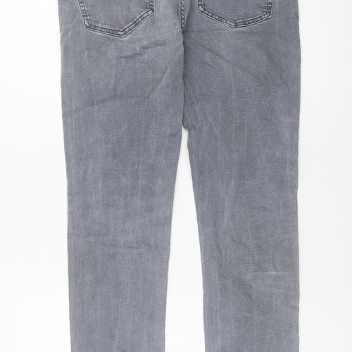 NEXT Men's Grey Slim Fit Straight Jeans 30W 31L Denim