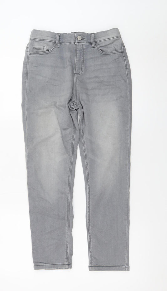 Dunnes Stores Women's Grey Skinny Jeans Size 10 Slim Fit Denim