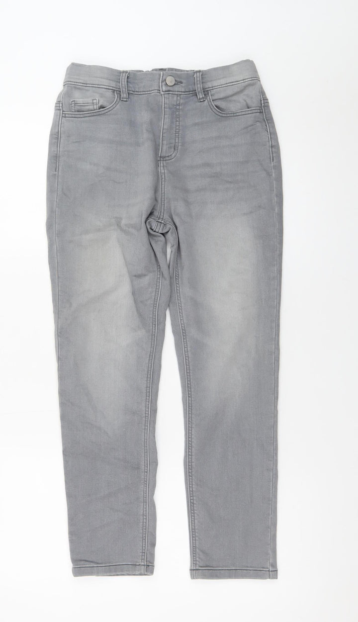 Dunnes Stores Women's Grey Skinny Jeans Size 10 Slim Fit Denim