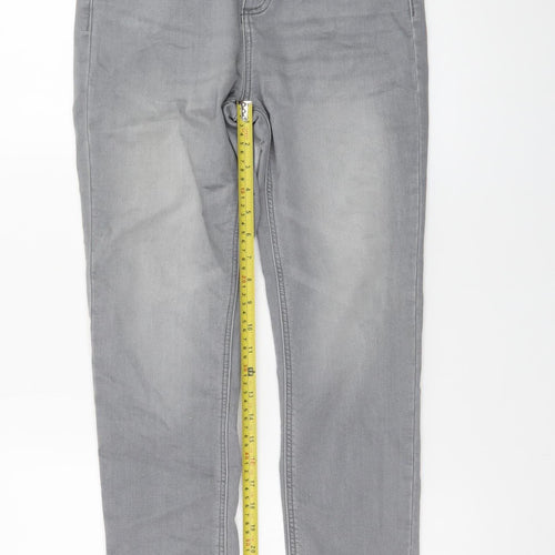 Dunnes Stores Women's Grey Skinny Jeans Size 10 Slim Fit Denim